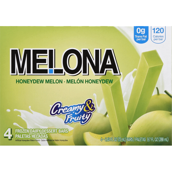 Melona Frozen Dairy Dessert Bars, Honeydew Melon Same-Day Delivery