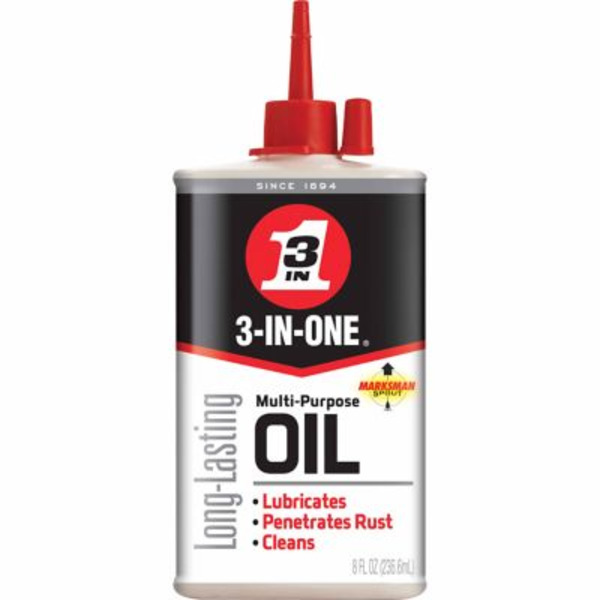 3-In-One 8 fl. oz. Multi-Purpose Oil, Versatile Long-Lasting Drip Oil for Cleaning, Lubricating, Rust Prevention