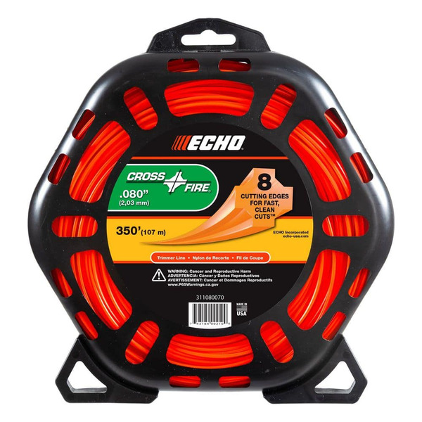 Echo .080" Cross-fire Trimmer Line (350 Ft.) Large Clam