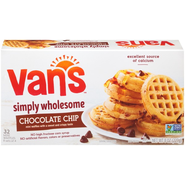Van's Waffles, Minis, Chocolate Chip (32 each) Instacart
