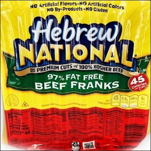 Hebrew National 97% Fat Free Beef Franks Same-Day Delivery | Food