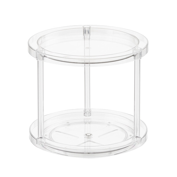 The Home Edit 2-Tier Turntable - Clear - 9-1/2" x 8-3/4"