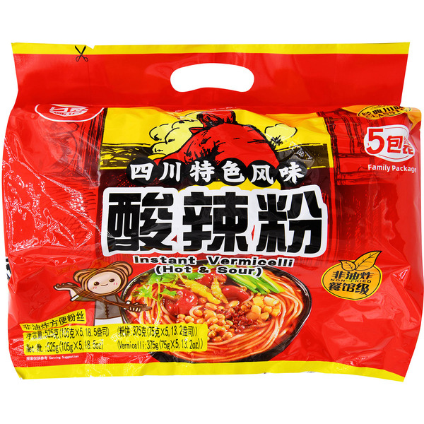 Bai Jia Original Hot & Sour Flavor Instant Vermicelli
