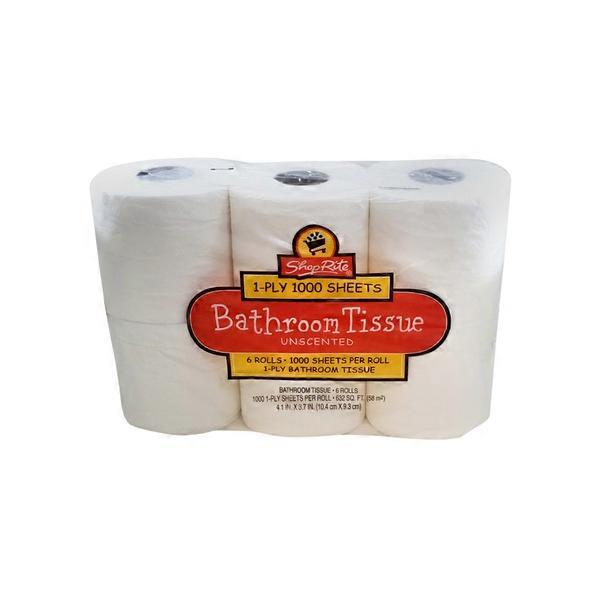 ShopRite 1 Ply Unscented Bathroom Tissue (100 ct) Instacart