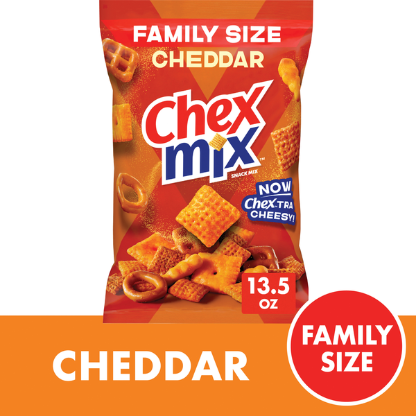 Chex Mix Cheddar Family Size Snack Mix Same-Day Delivery or Pickup