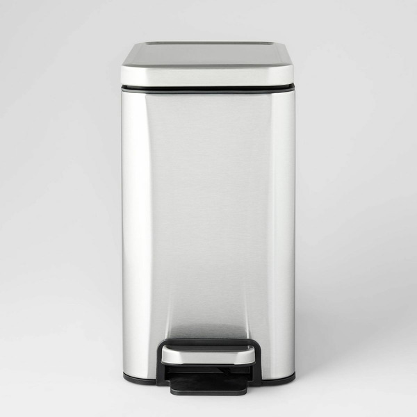 Target Brightroom 10 Liter Capacity Stainless Slim Step Trash Can Same