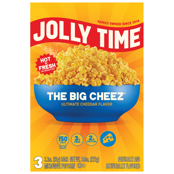 Jolly Time The Big Cheez Microwave Popcorn Same-Day Delivery