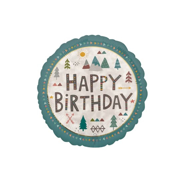 Anagram INFLATED 28" Wilderness Birthday Jumbo Round Foil Balloon