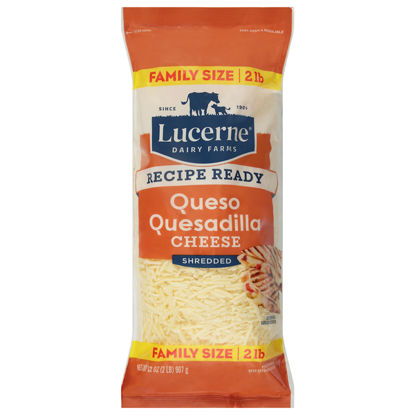 Lucerne Recipe Ready Queso Quesadilla Shredded Cheese Family Size
