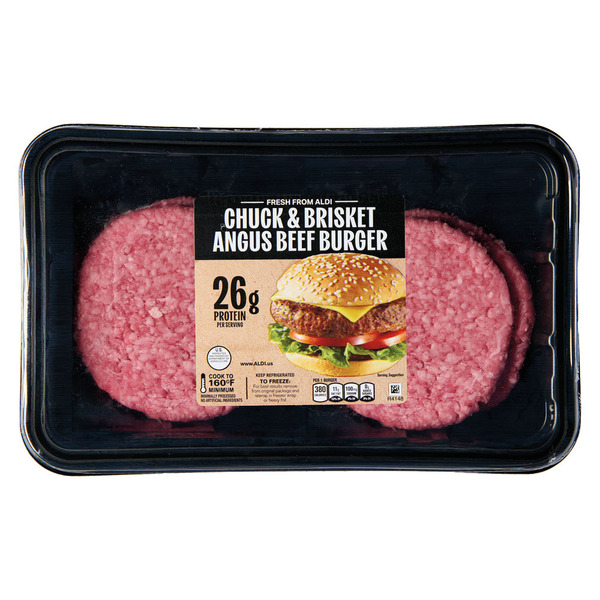 Chuck & Brisket Angus Beef Burgers