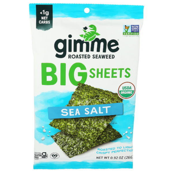 Gimme Health Foods Wrap N Roll Organic Roasted Seaweed Sheets