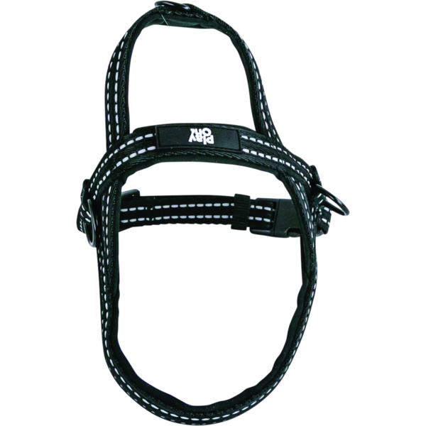 Play On Adventure Nylon Reflect Dog Harness, Small - Black