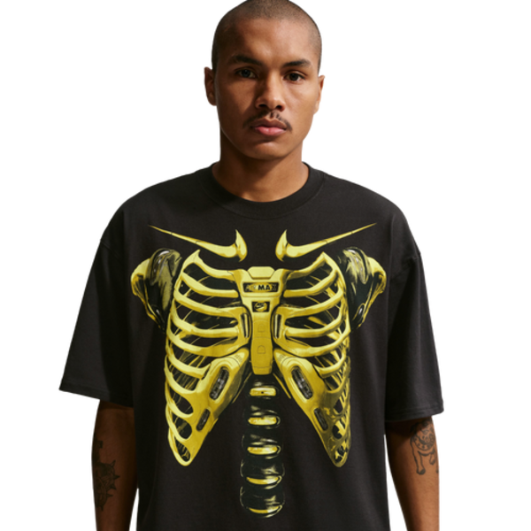 Nike Men's Built Different Max 90 T-Shirt, XL - Black/Yellow