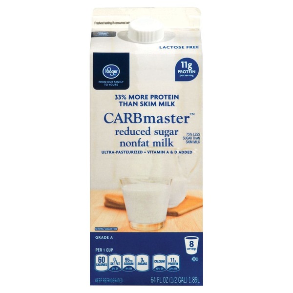 Kroger Carbmaster Reduced Sugar Nonfat Milk (64 fl oz) from Kroger
