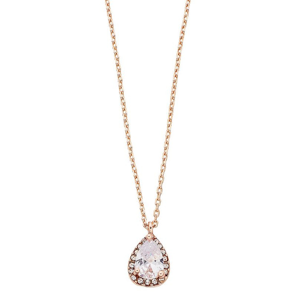 LC Lauren Conrad Simulated Crystal Teardrop Pendant - Gold Tone