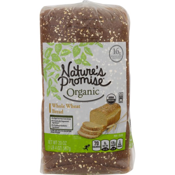 Nature's Promise Whole Wheat Bread (20 oz) Instacart