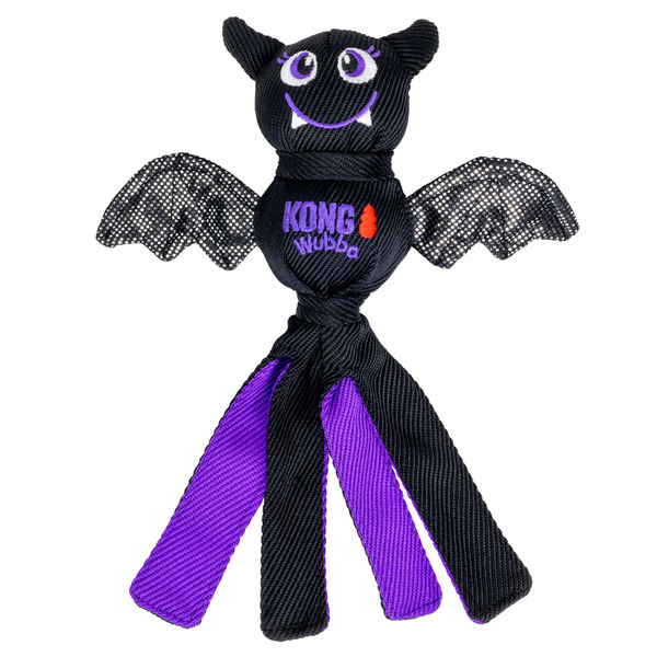 Kong Halloween Wubba Ballistic Bat Dog Toy, Small - Purple