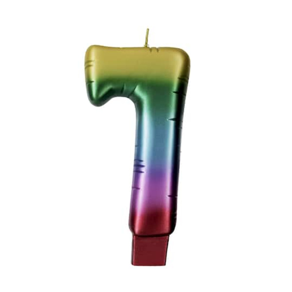 Makery Rainbow Number Candle
