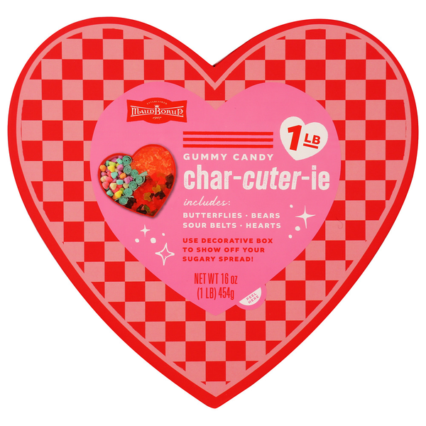 Maud Borup 1Lb Gummy Charcuterie Heart Box Same-Day Delivery or