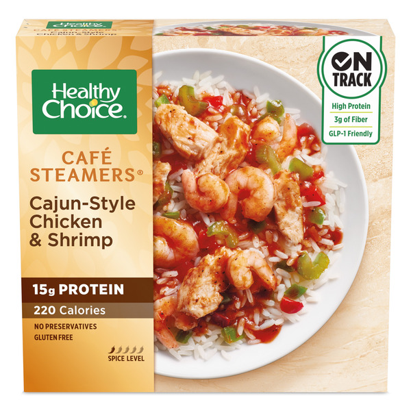 Healthy Choice Cafe Steamers Cajun-Style Chicken & Shrimp, Frozen Meal  Same-Day Delivery | Brookshire's