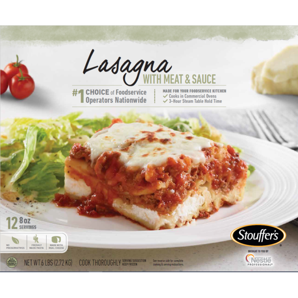 Stouffer's - Frozen Meat Lasagna - 6/96 oz Trays
