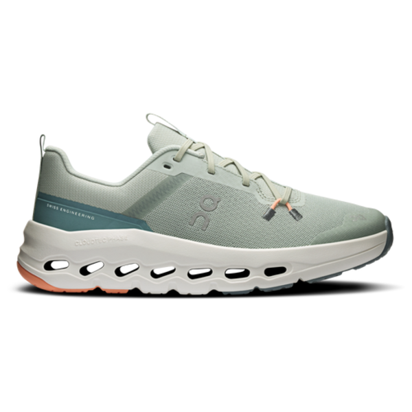 ON Boys' Cloudleap Grade School Running Shoe, Size 4.5 - Mineral Green/White