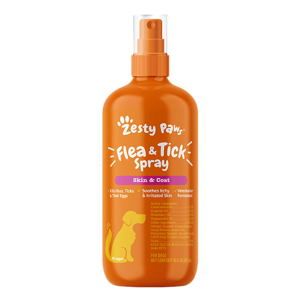 Zesty Paws Flea & Tick Spray for Dogs