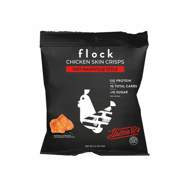 Flock Hot Nashville Seasoned Chicken Skin Crisps