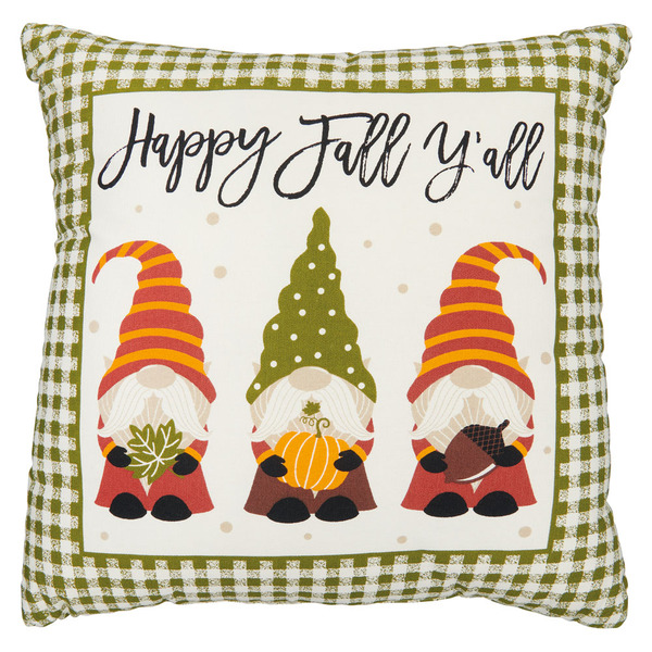 Personalized Daisy Flower Gnome Cute Whimsical Throw Pillow