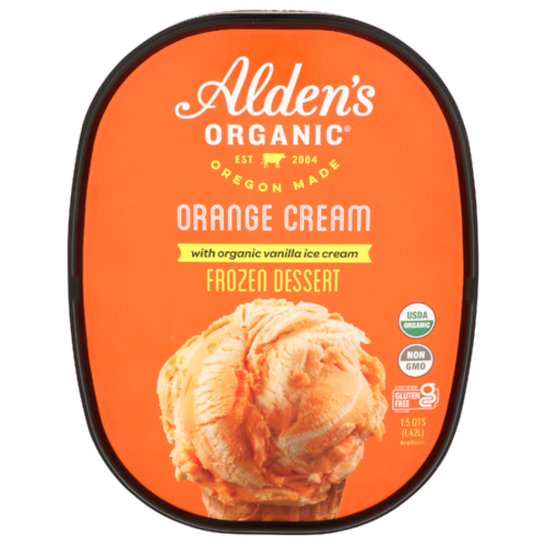 Alden's Organic Orange Cream With Vanilla Ice Cream Same-Day