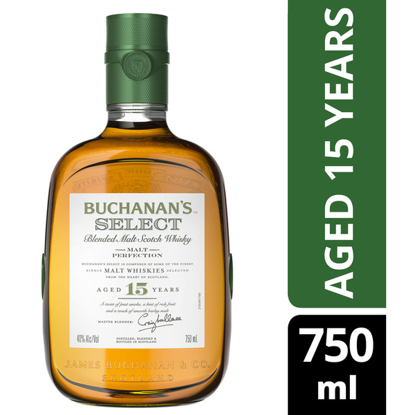 Buchanan's Select 15 Years Old Blended Malt Scotch Whisky Same-Day