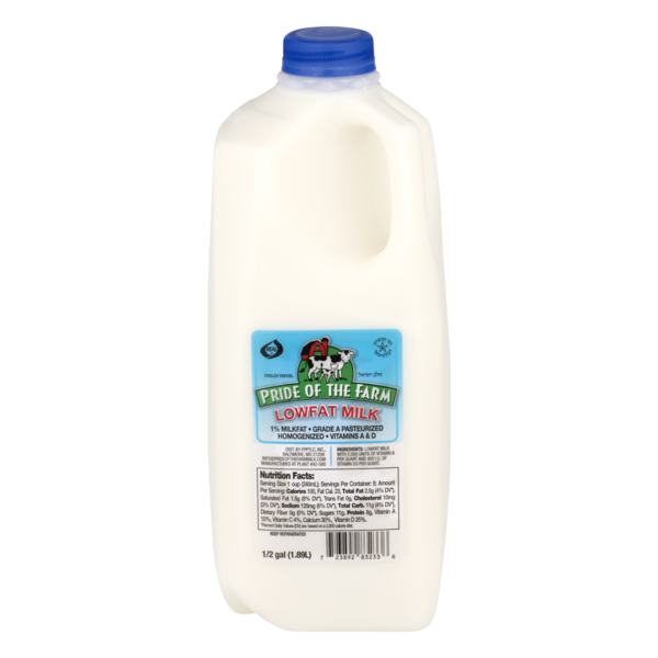 Pride of the Farm Lowfat Milk (0.5 gal) Instacart