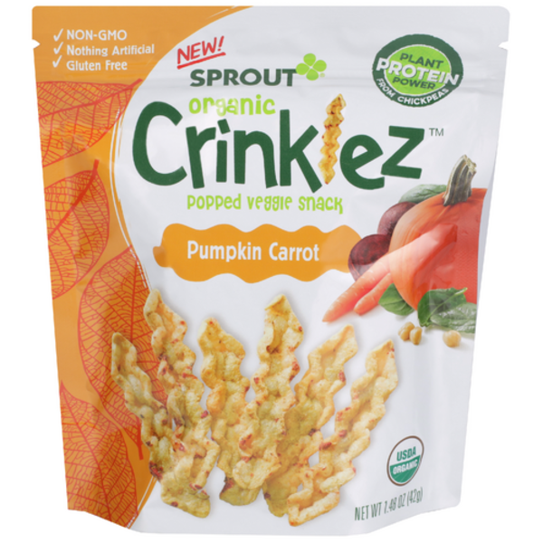 ※SPROUT※ Sprout Organic Pumpkin Carrot Crinklez Veggie Snack Same-Day
