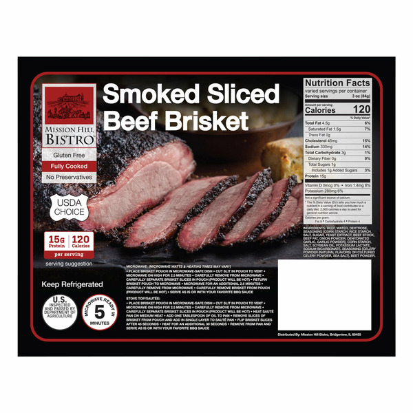 Mission Hill Bistro Sliced Beef Brisket