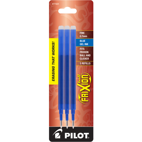 Pilot Blue Ink Fine Tip FriXion Gel-Ink Pen Refill