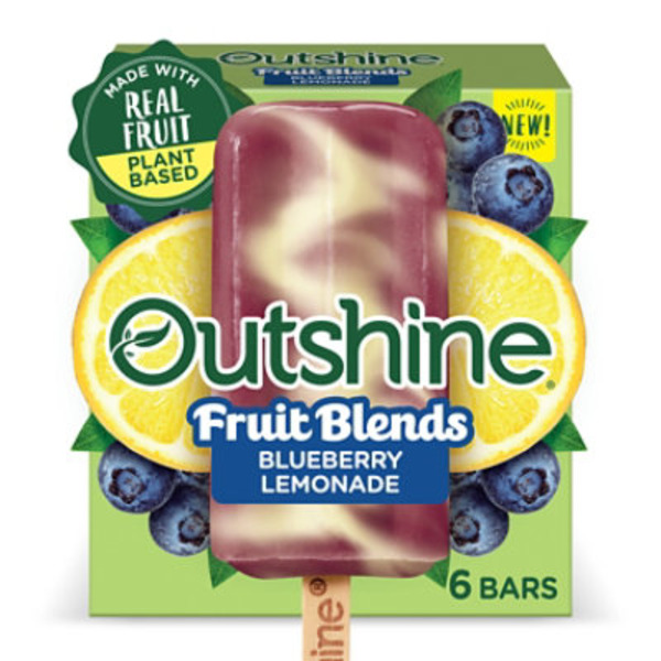 Outshine Blueberry Lemonade Fruit Blends Fruit Ice Bars