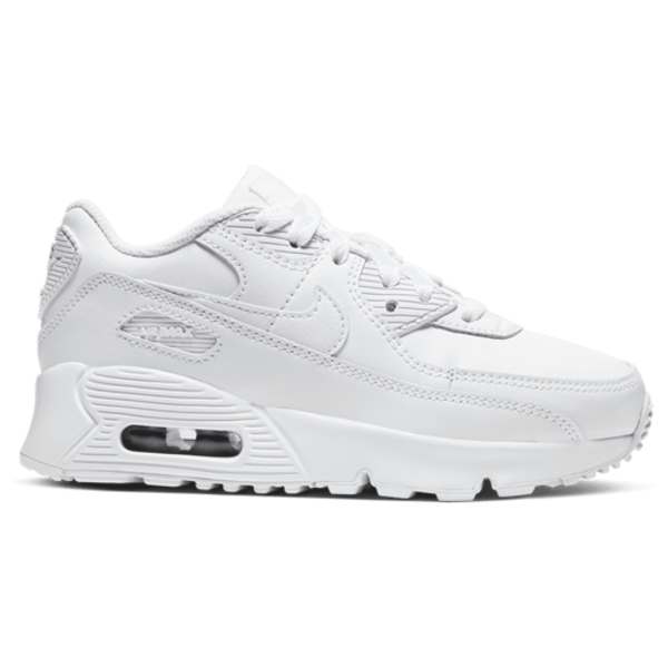 Nike Kids' Preschool Air Max 90 Shoes - White & Silver