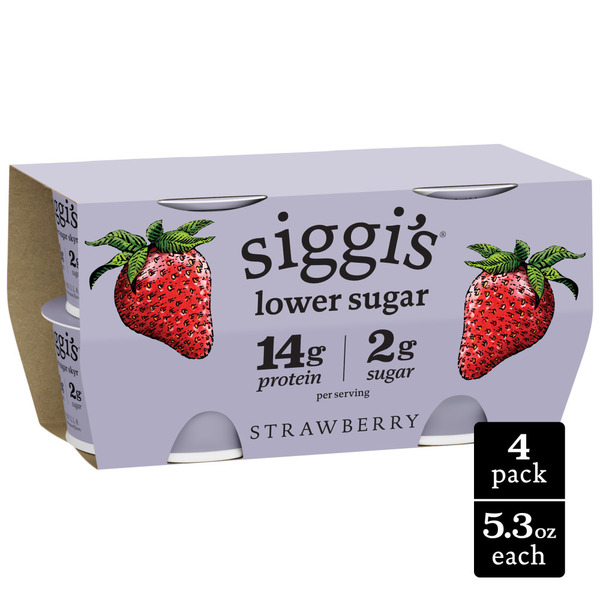 Siggi's Lower Sugar, Lower Calorie Icelandic Skyr Lowfat Yogurt