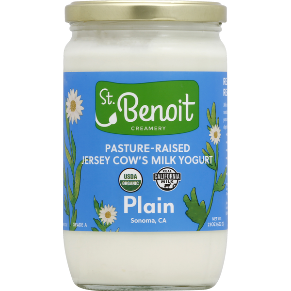 St Benoit Yogurt Jersey Cow S Milk Pasture Raised Plain 23 Oz Instacart