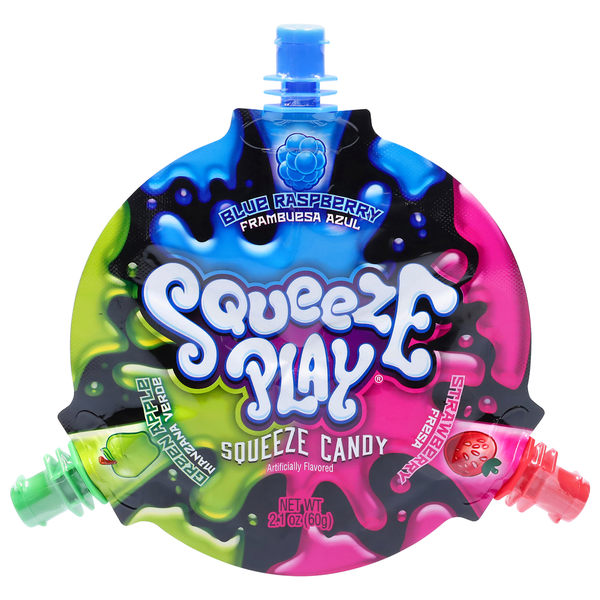 トップス candy Squeeze Play Green Apple/Blue Raspberry/Strawberry Squeeze Candy