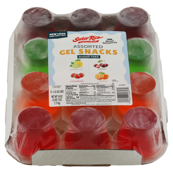 Señor Rico Gel Snacks, Sugar Free, Assorted Same-Day Delivery or