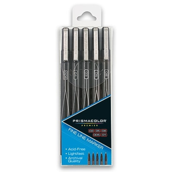Prismacolor Premier Fine Line Black Marker Set