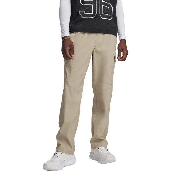 Under Armour Men's Icon Woven Cargo Pants, L - City Khaki & Black