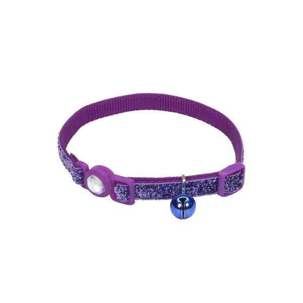 Coastal Pet 12" Purple Safe Cat Glitter Collar