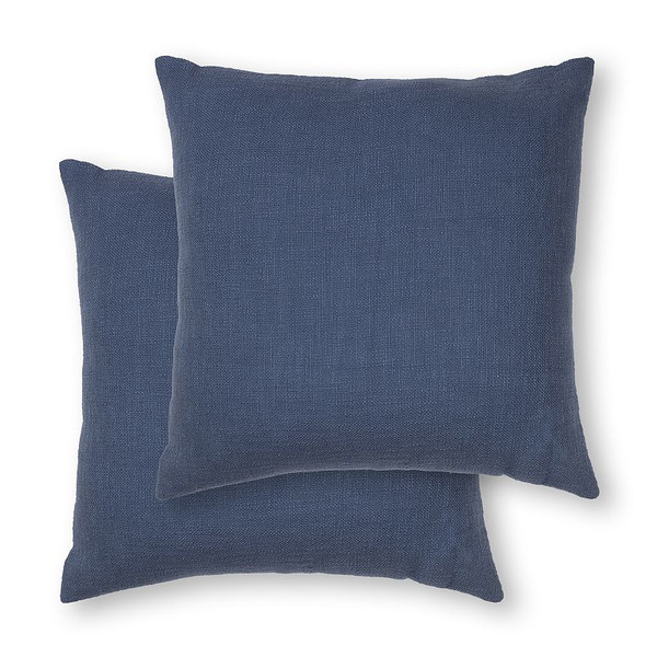 Sonoma Goods For Life ® Textured Solid 18" x 18" Throw Pillow 2-pack Set, Blue