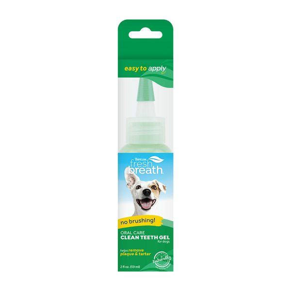Tropi Clean Fresh Breath No Brushing Clean Teeth Dental & Oral Care Gel for Dogs