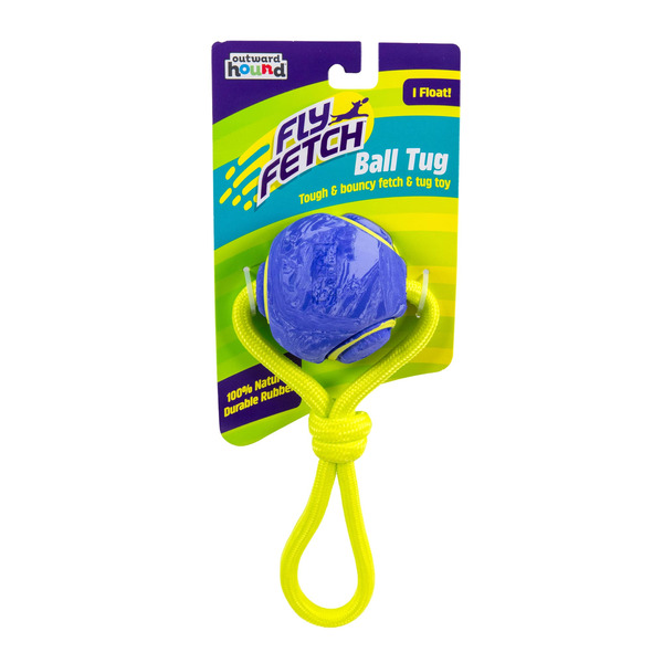 Outward Hound FlyFetch Ball Tug Dog Toy, Medium
