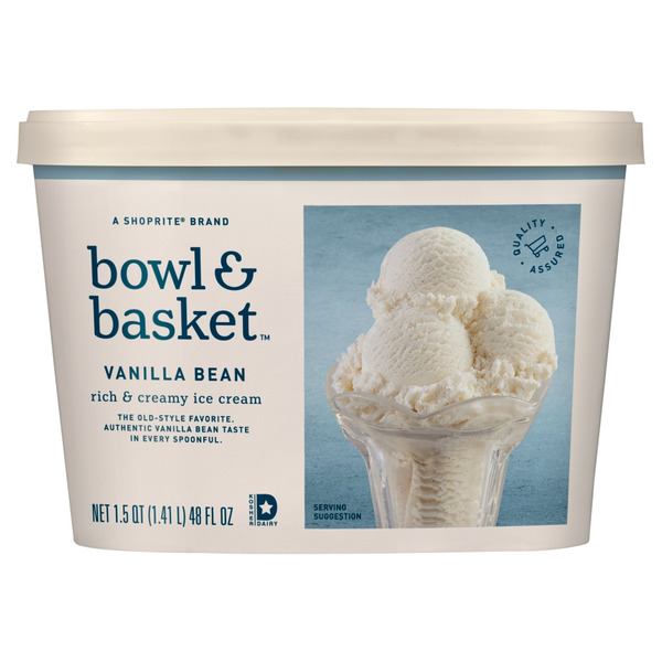 ShopRite Bowl & Basket Ice Cream Vanilla Bean SameDay Delivery Instacart