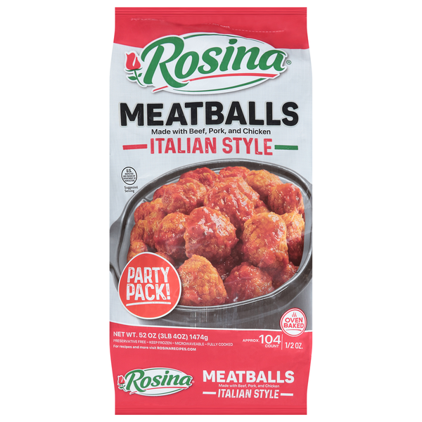 Rosina Meatballs, Italian Style, Party Pack! Same-Day Delivery or