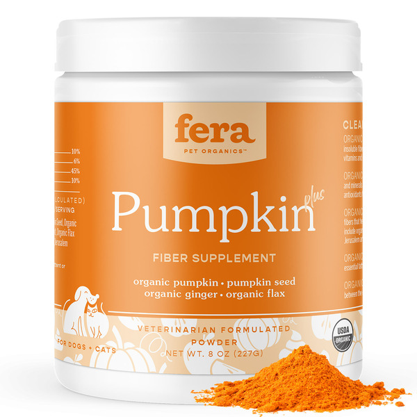 Fera Pet Organic Pumpkin Plus Fiber Support for Dogs & Cats